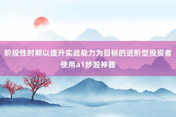 阶段性时期以提升实战能力为目标的进阶型投资者使用a1炒股神器