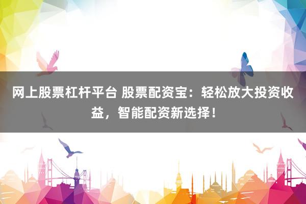 网上股票杠杆平台 股票配资宝：轻松放大投资收益，智能配资新选择！