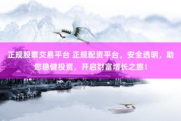正规股票交易平台 正规配资平台，安全透明，助您稳健投资，开启财富增长之旅！