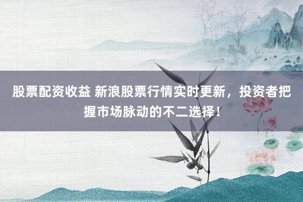 股票配资收益 新浪股票行情实时更新，投资者把握市场脉动的不二选择！